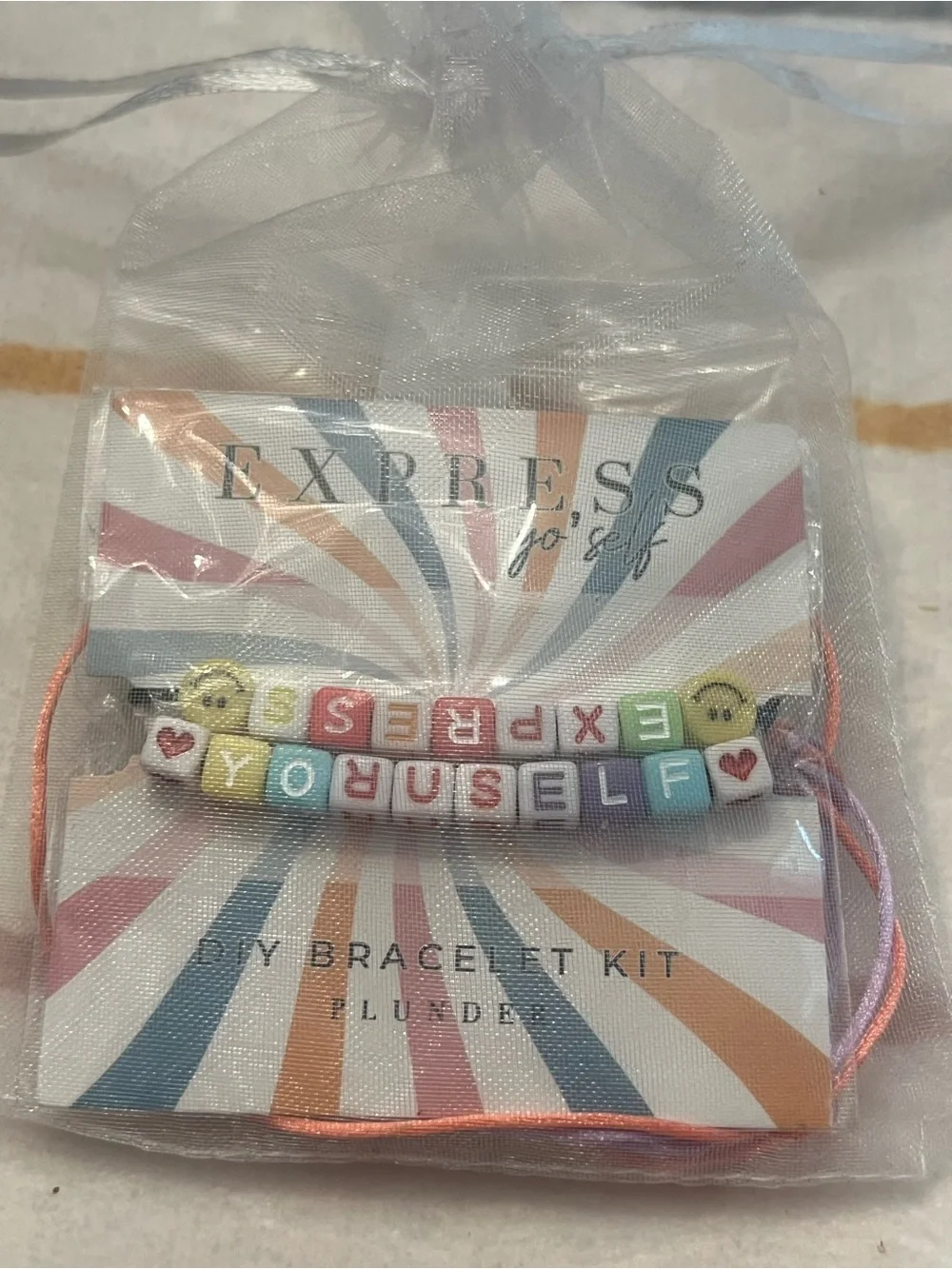 Express Pastel Multicolor 'EXPRESS YOURSELF' DIY Bracelet Kit